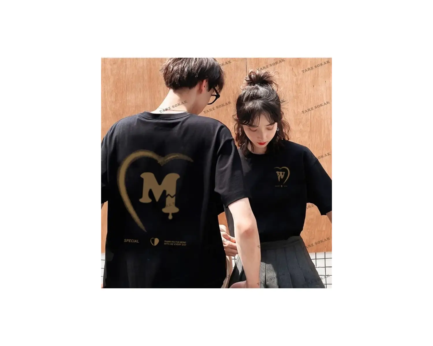 2 Adet Tir Harajuku Style Çift Sevgili Kombinleri Couple Clothing Yeni Sezon