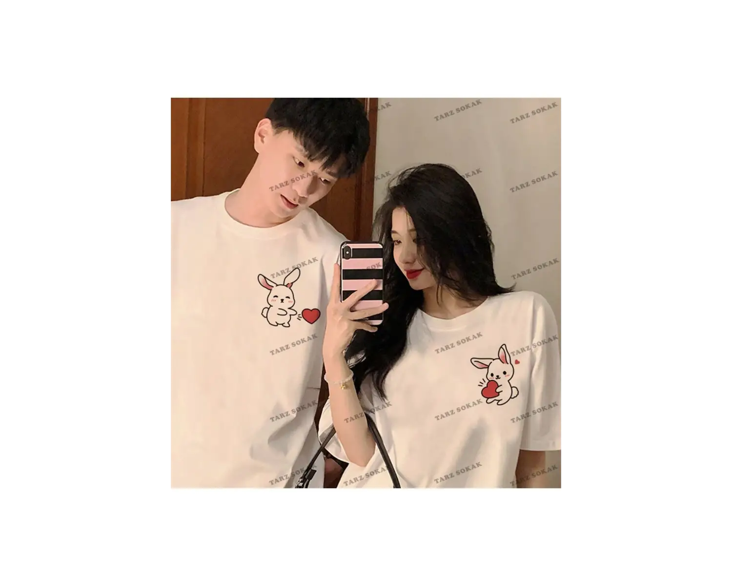 2 Adet Tir Harajuku Style Çift Sevgili Kombinleri Couple Clothing Yeni Sezon