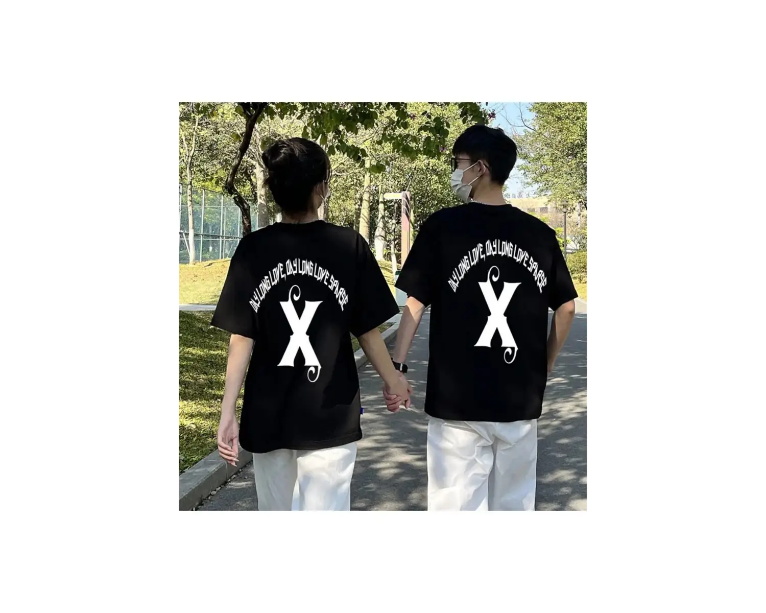 2 Adet Tir Harajuku Style Çift Sevgili Kombinleri Couple Clothing Yeni Sezon