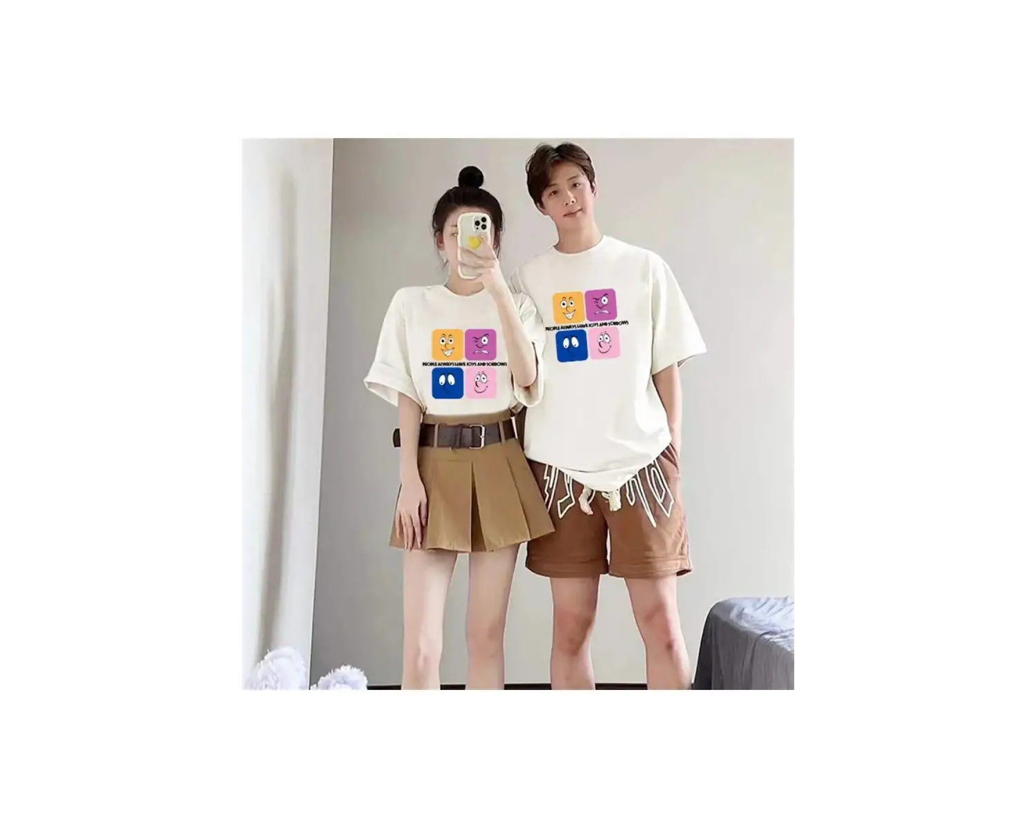 2 Adet Tir Harajuku Style Çift Sevgili Kombinleri Couple Clothing Yeni Sezon