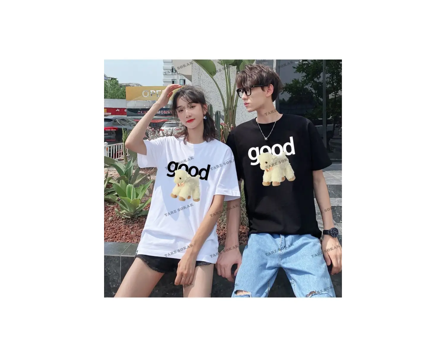 2 Adet Tir Harajuku Style Çift Sevgili Kombinleri Couple Clothing Yeni Sezon