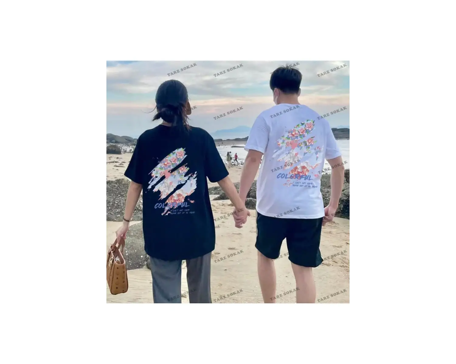 2 Adet Tir Harajuku Style Çift Sevgili Kombinleri Couple Clothing Yeni Sezon