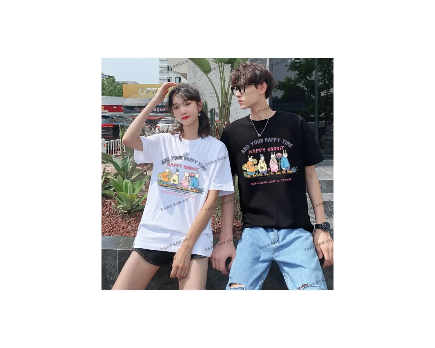 2 Adet Tir Harajuku Style Çift Sevgili Kombinleri Couple Clothing Yeni Sezon