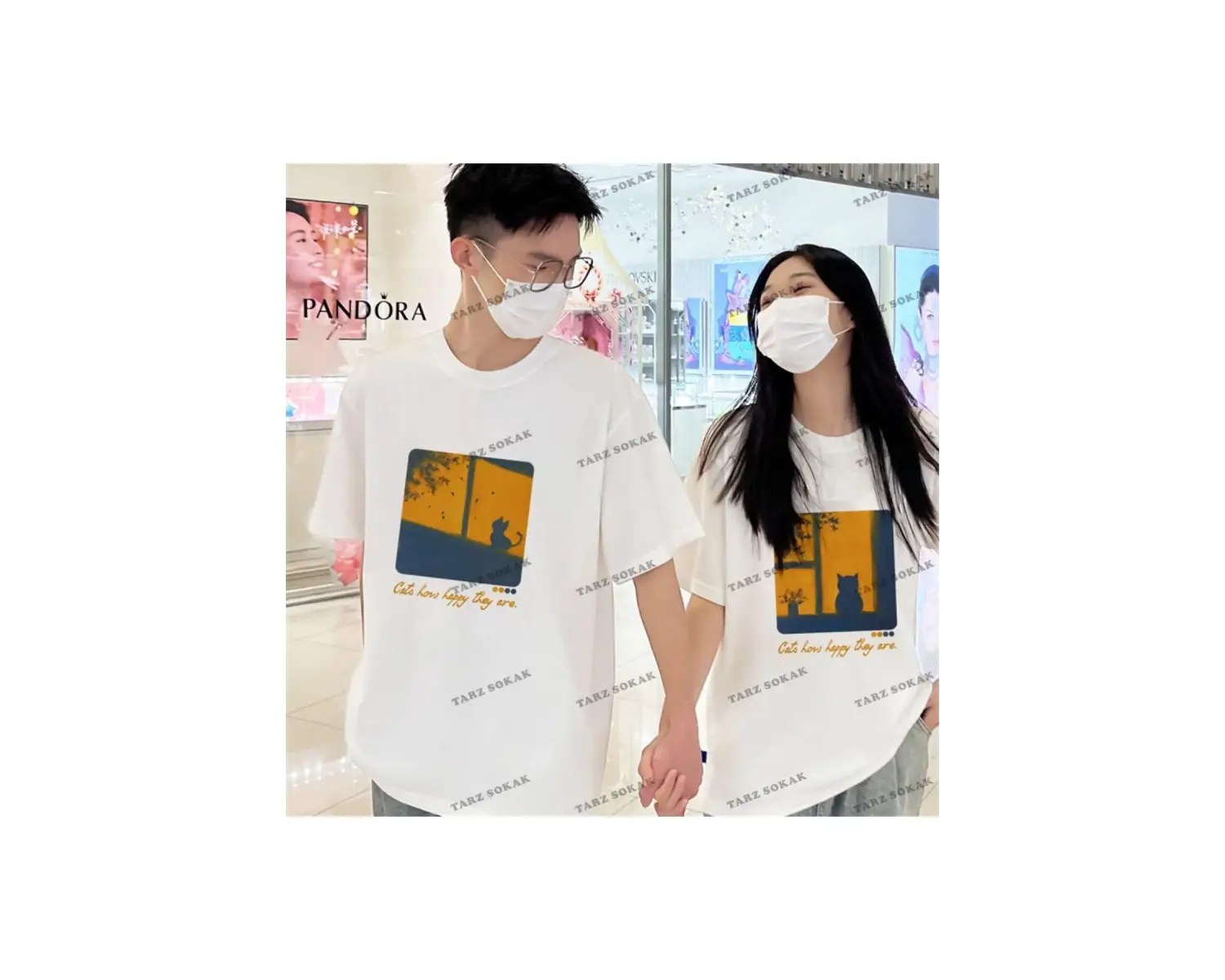 2 Adet Tir Harajuku Style Çift Sevgili Kombinleri Couple Clothing Yeni Sezon