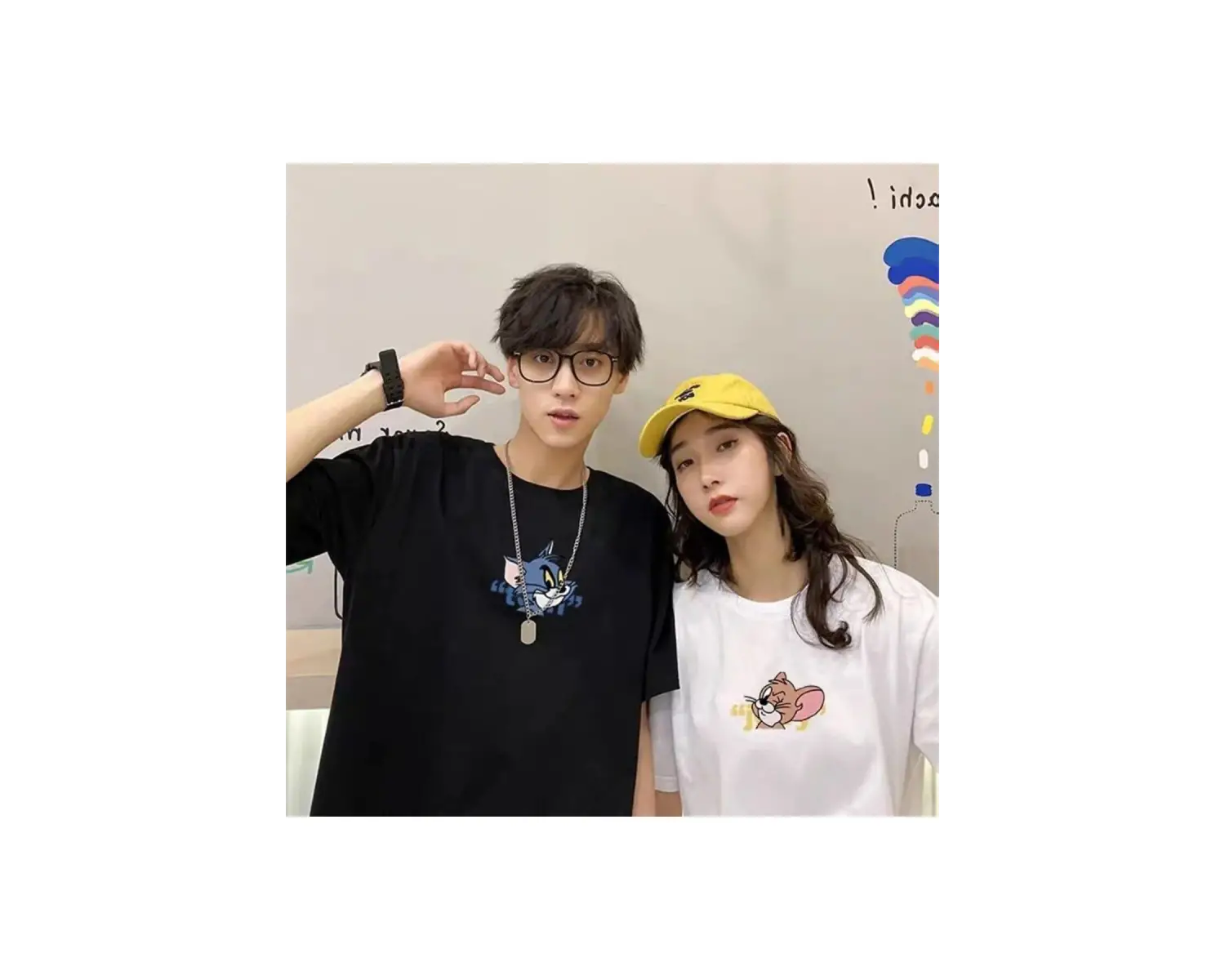 2 Adet Tir Harajuku Style Çift Sevgili Kombinleri Couple Clothing Yeni Sezon