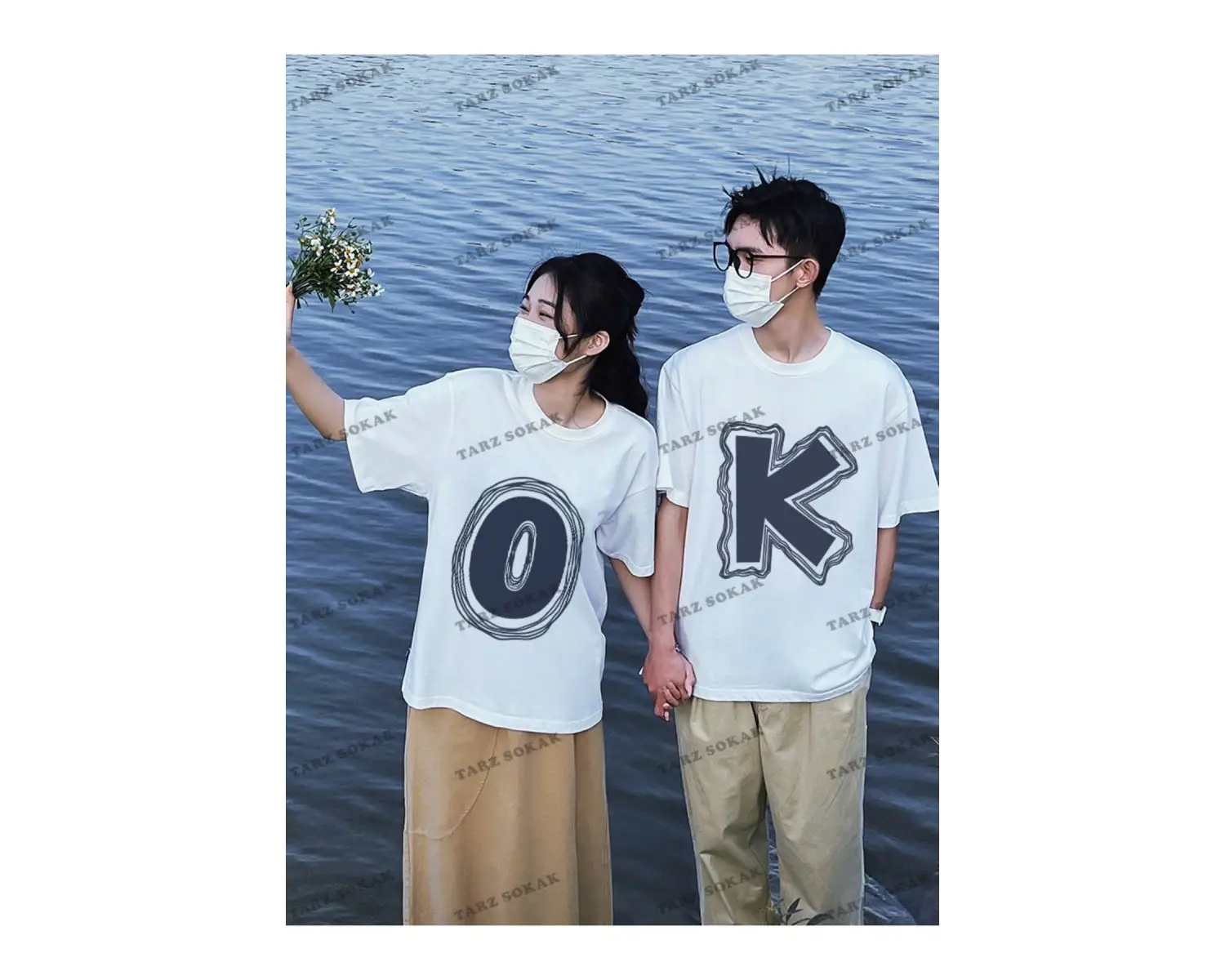 2 Adet Tir Harajuku Style Çift Sevgili Kombinleri Couple Clothing Yeni Sezon