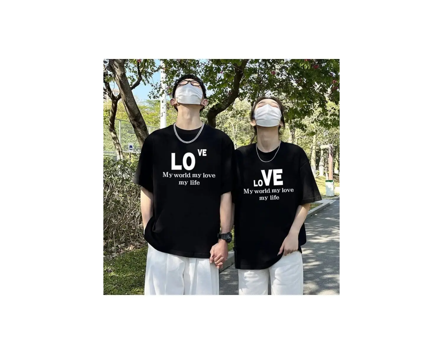 2 Adet Tir Harajuku Style Çift Sevgili Kombinleri Couple Clothing Yeni Sezon