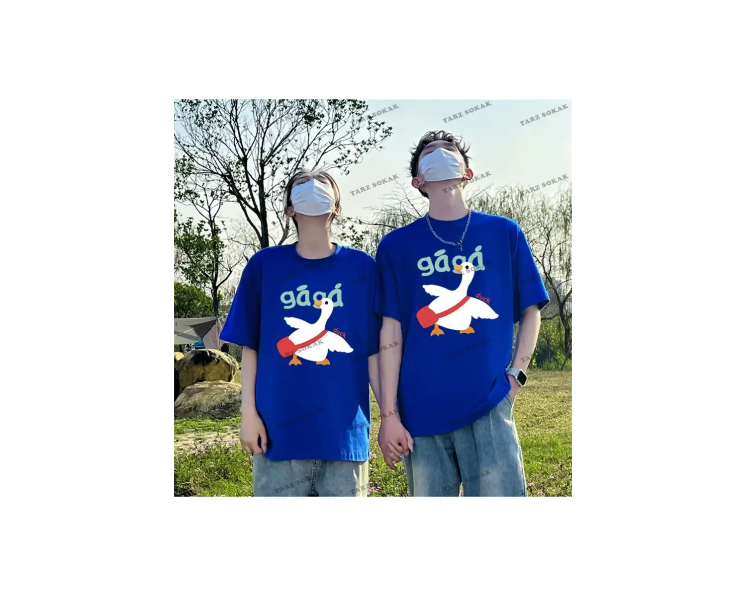 2 Adet Tir Harajuku Style Çift Sevgili Kombinleri Couple Clothing Yeni Sezon