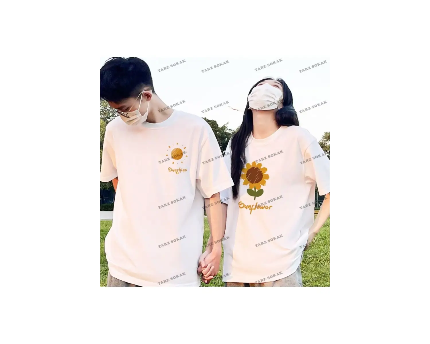 2 Adet Tir Harajuku Style Çift Sevgili Kombinleri Couple Clothing Yeni Sezon
