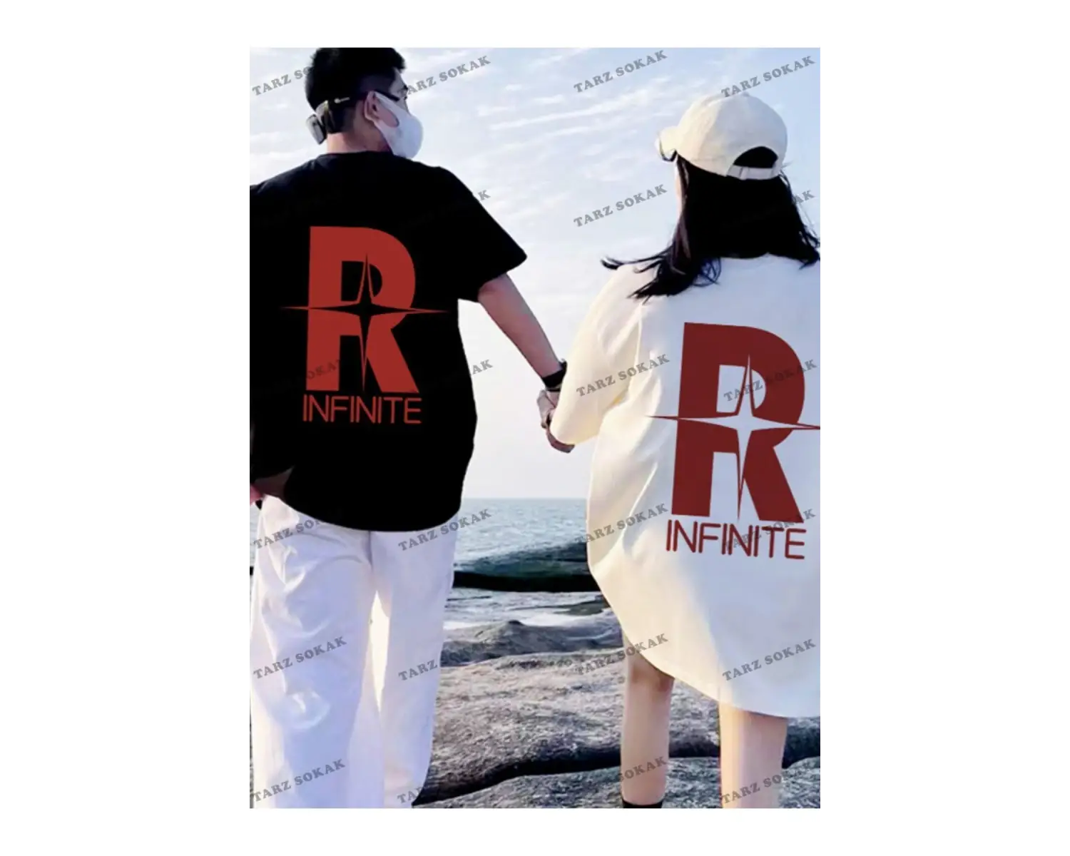 2 Adet Tir Harajuku Style Çift Sevgili Kombinleri Couple Clothing Yeni Sezon