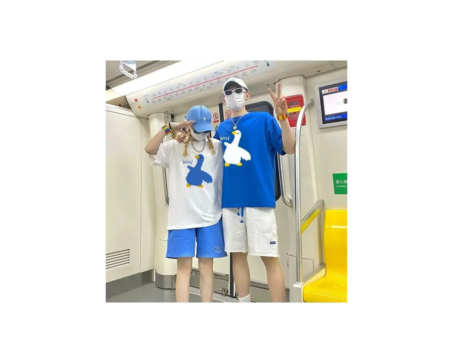 2 Adet Tir Harajuku Style Çift Sevgili Kombinleri Couple Clothing Yeni Sezon