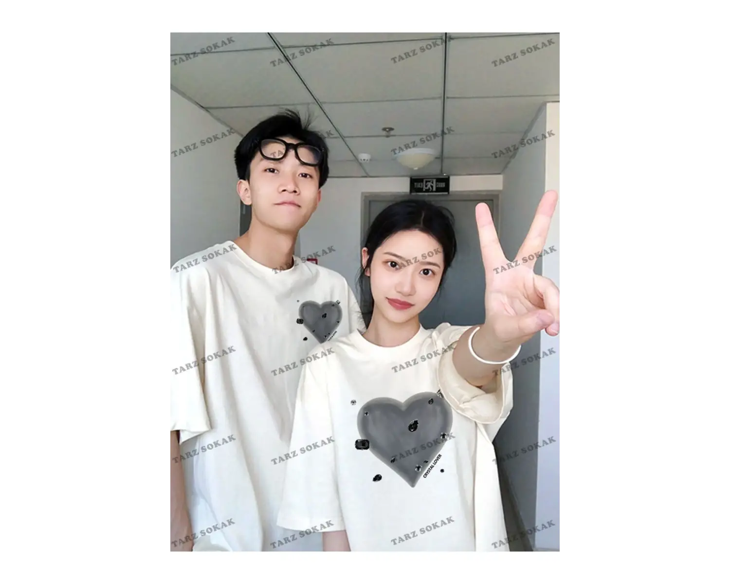 2 Adet Tir Harajuku Style Çift Sevgili Kombinleri Couple Clothing Yeni Sezon