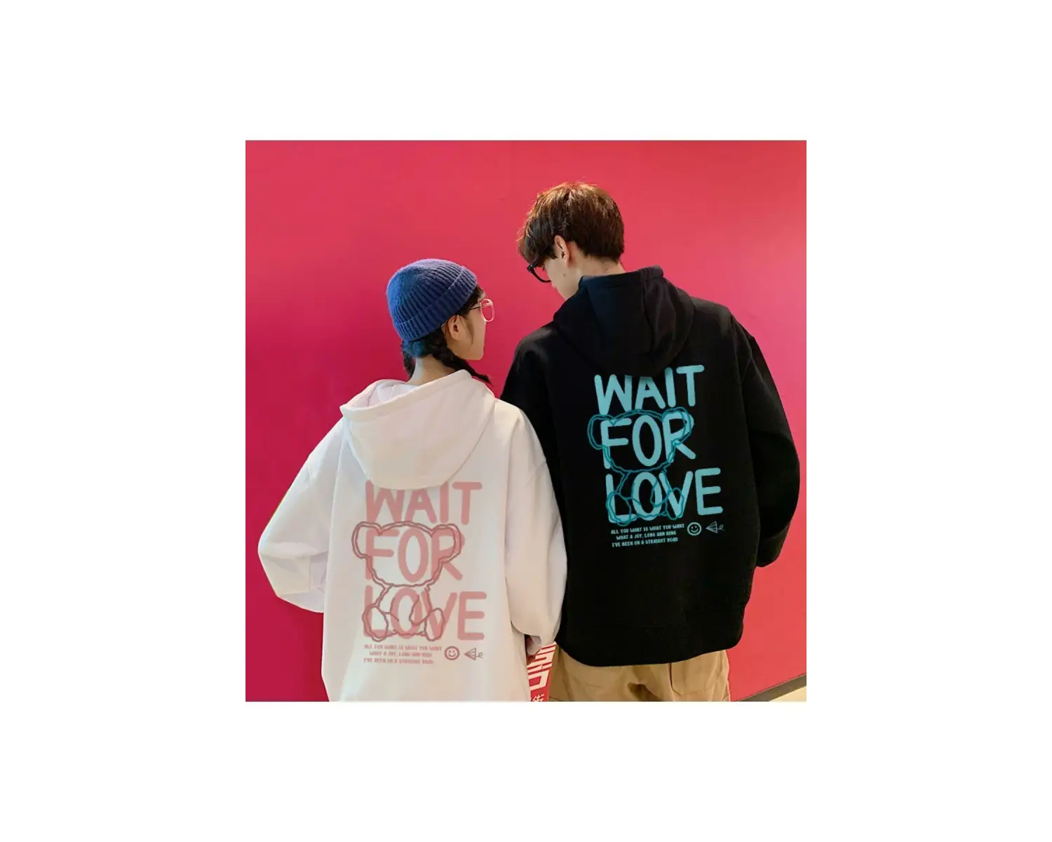 2 Li Harajuku Style Çift Sevgili Kombinleri Couple Clothing Yeni Sezon 2 Adet