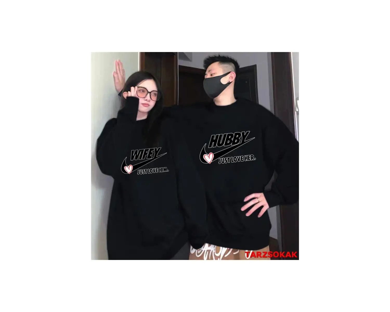 2 Li Harajuku Style Çift Sevgili Kombinleri Couple Clothing Yeni Sezon 2 Adet