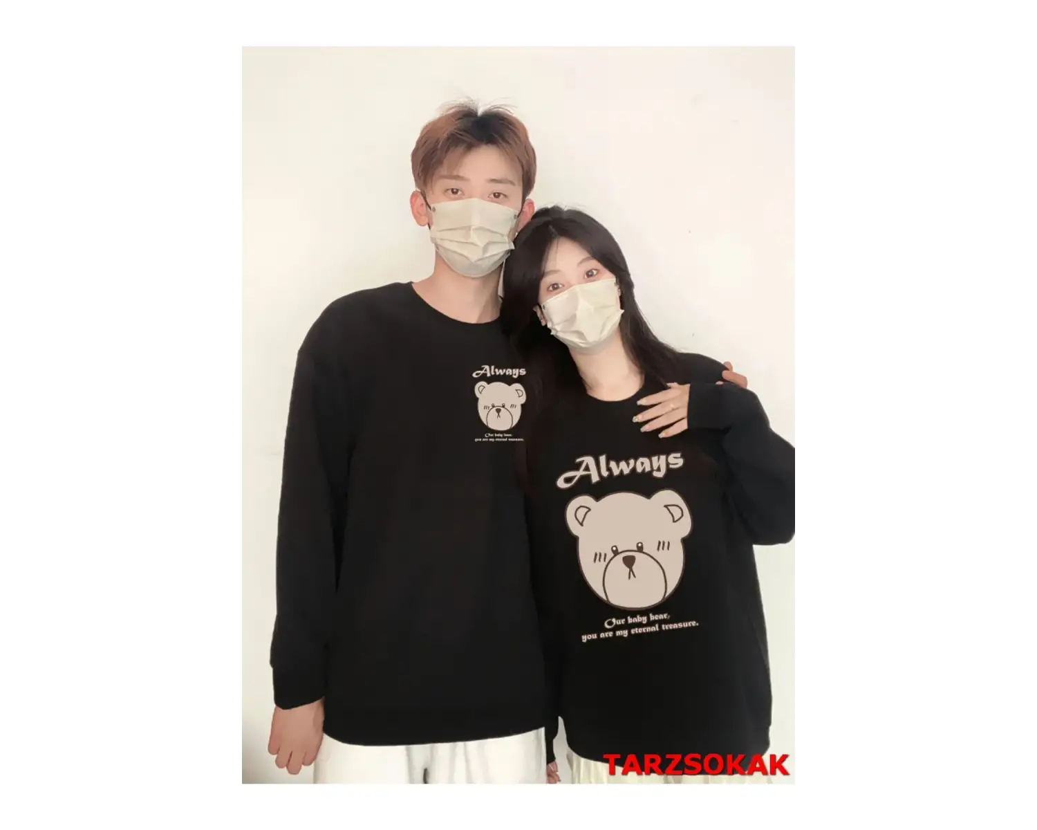 2 Li Harajuku Style Çift Sevgili Kombinleri Couple Clothing Yeni Sezon 2 Adet