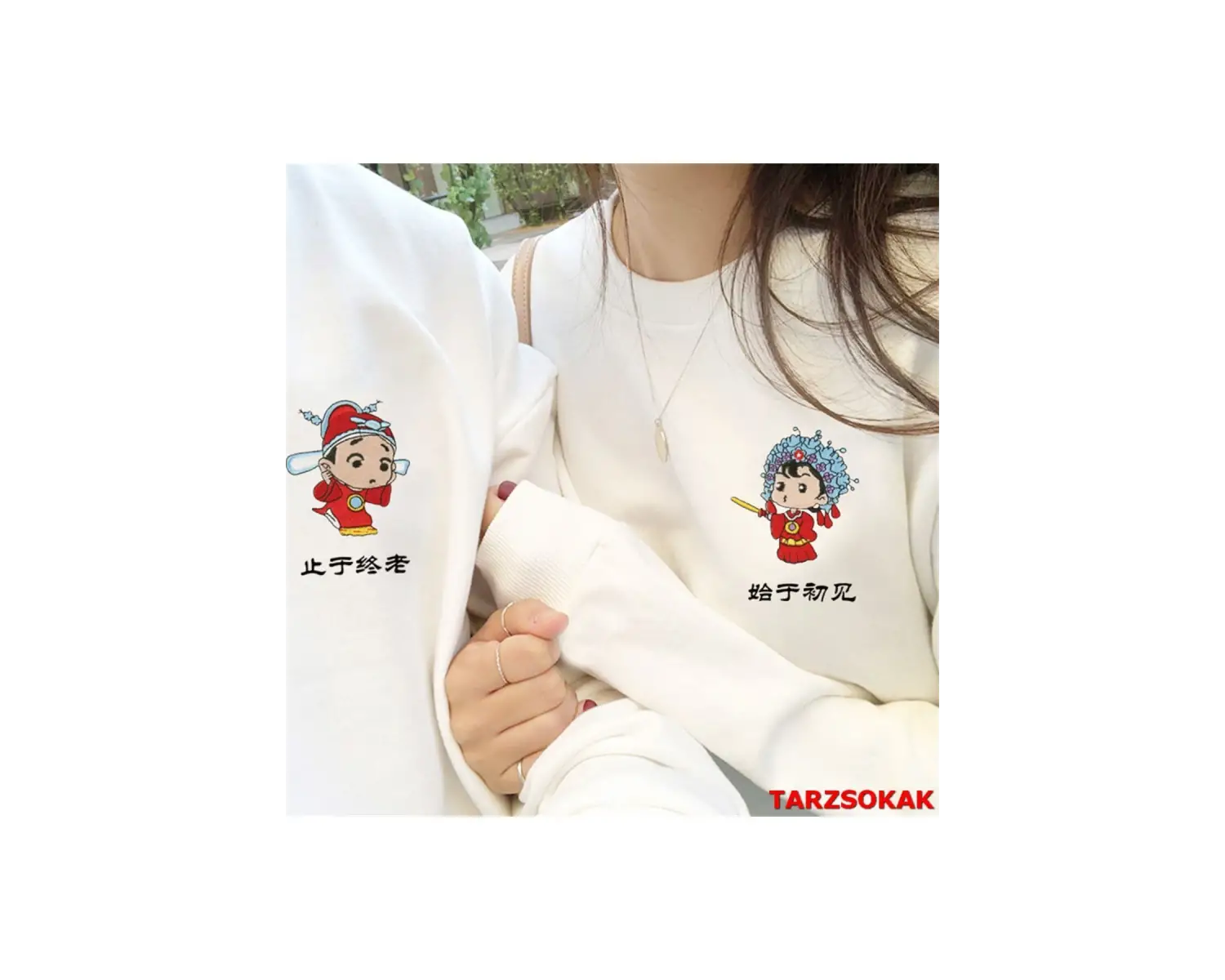 2 Li Harajuku Style Çift Sevgili Kombinleri Couple Clothing Yeni Sezon 2 Adet