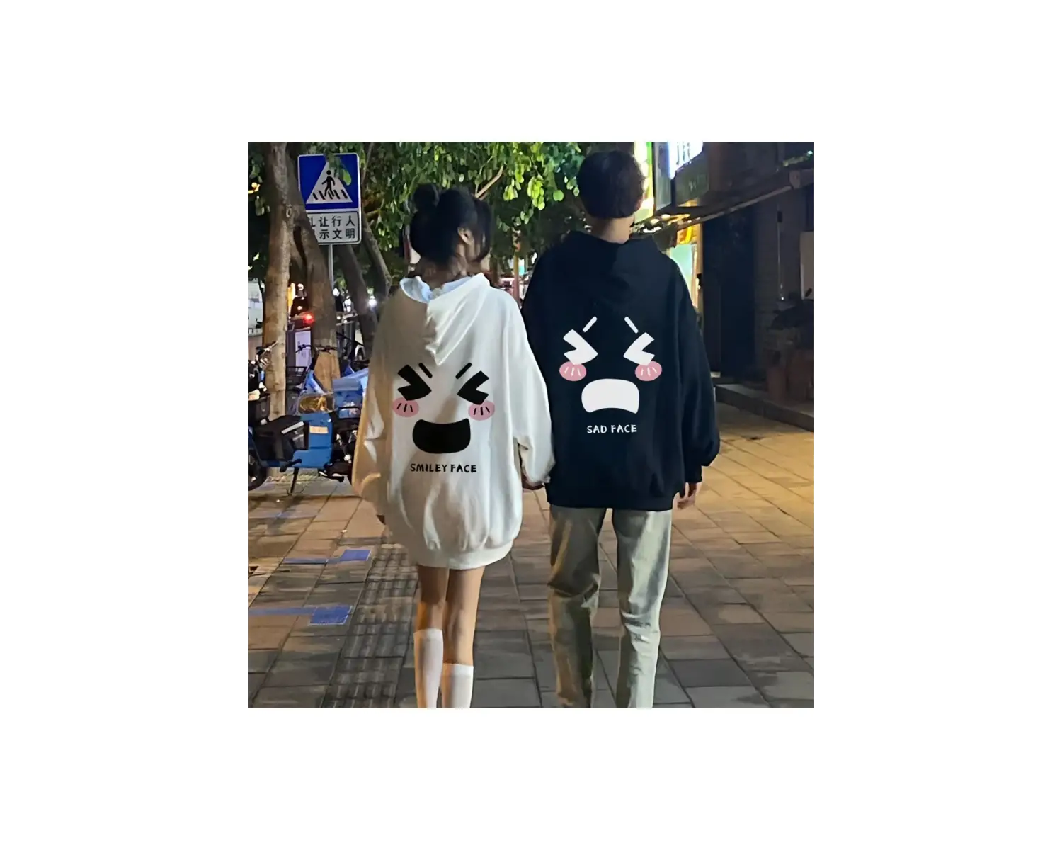 2 Li Harajuku Style Çift Sevgili Kombinleri Couple Clothing Yeni Sezon 2 Adet
