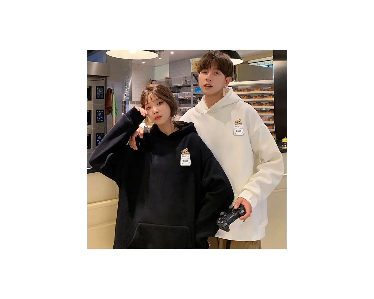 2 Li Harajuku Style Çift Sevgili Kombinleri Couple Clothing Yeni Sezon 2 Adet