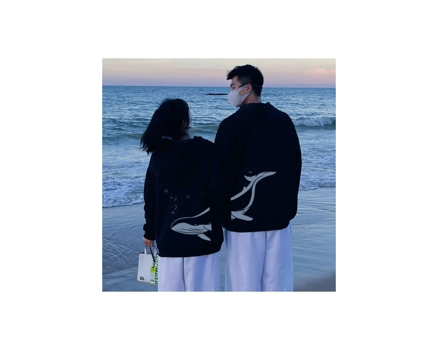 2 Li Harajuku Style Çift Sevgili Kombinleri Couple Clothing Yeni Sezon 2 Adet