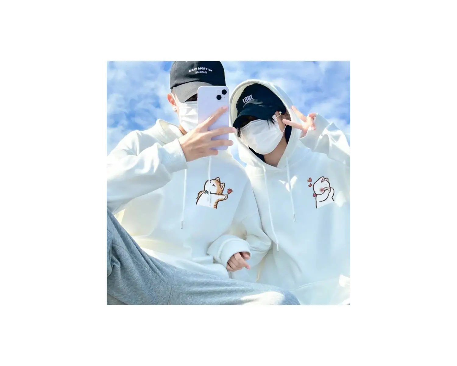 2 Li Harajuku Style Çift Sevgili Kombinleri Couple Clothing Yeni Sezon 2 Adet