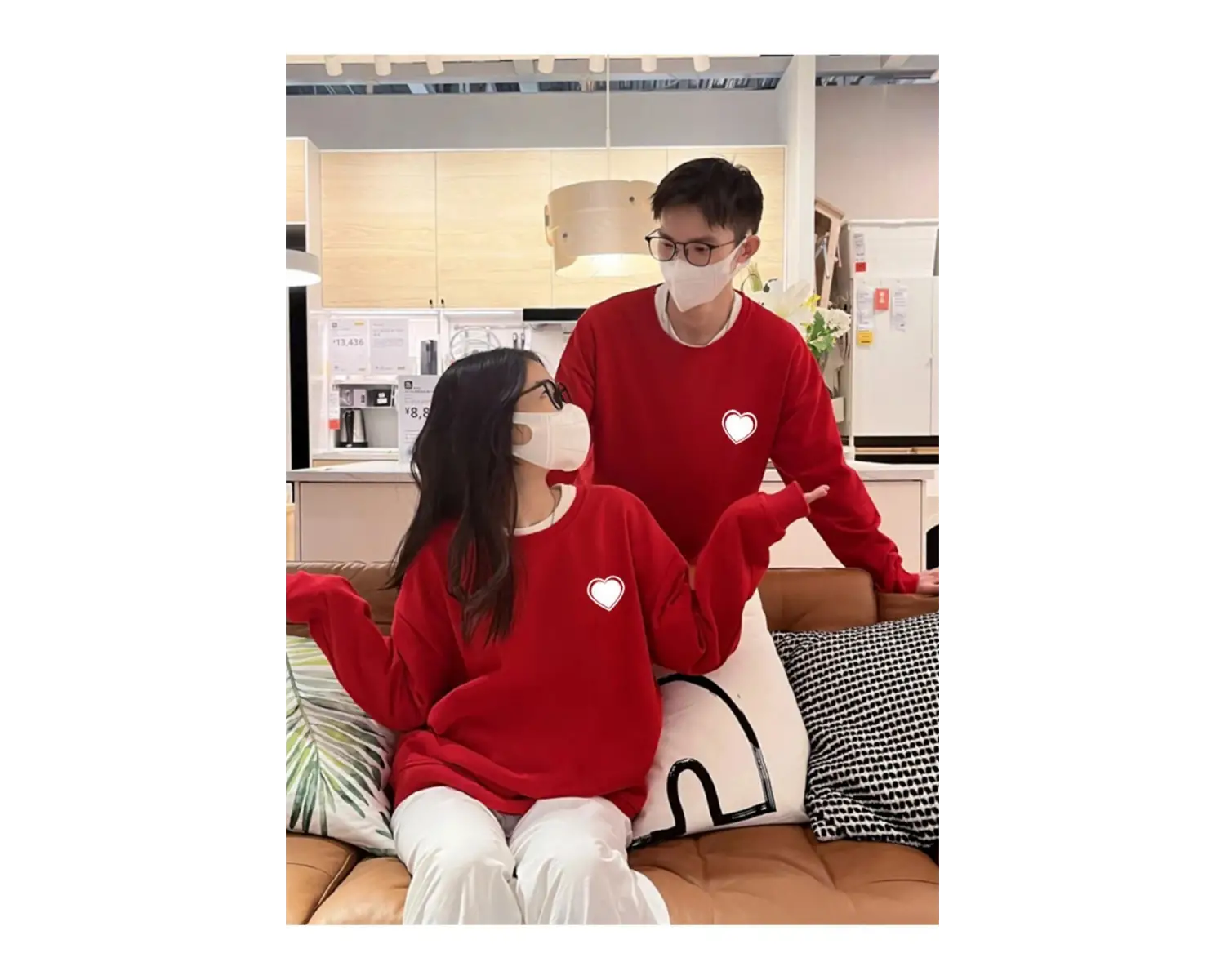 2 Li Harajuku Style Çift Sevgili Kombinleri Couple Clothing Yeni Sezon 2 Adet