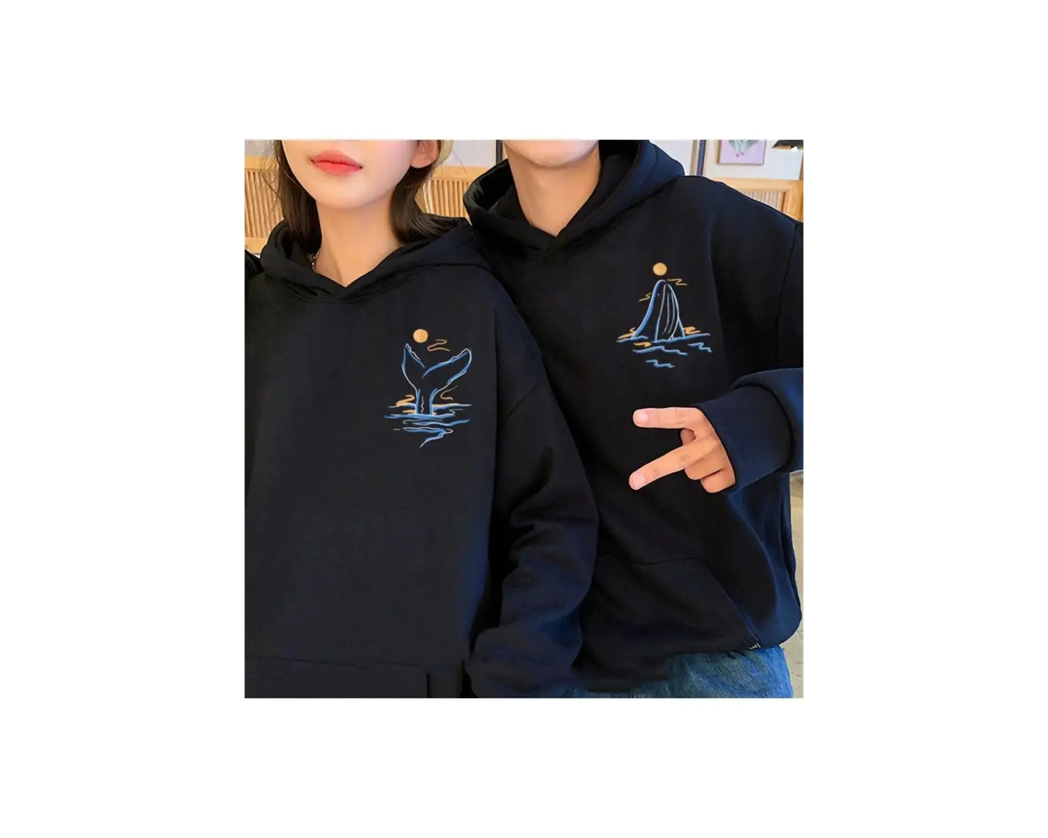 2 Li Harajuku Style Çift Sevgili Kombinleri Couple Clothing Yeni Sezon 2 Adet