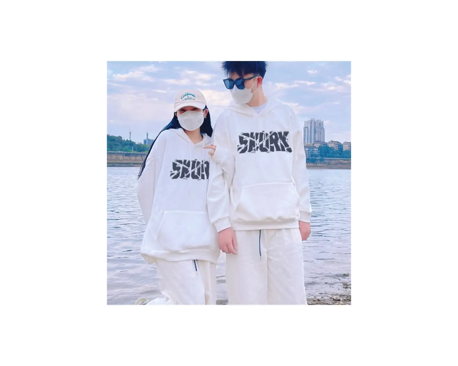 2 Li Harajuku Style Çift Sevgili Kombinleri Couple Clothing Yeni Sezon 2 Adet