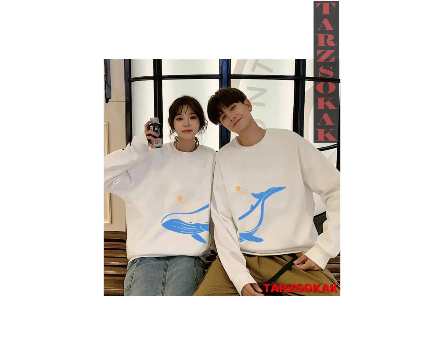 2 Li Harajuku Style Çift Sevgili Kombinleri Couple Clothing Yeni Sezon 2 Adet