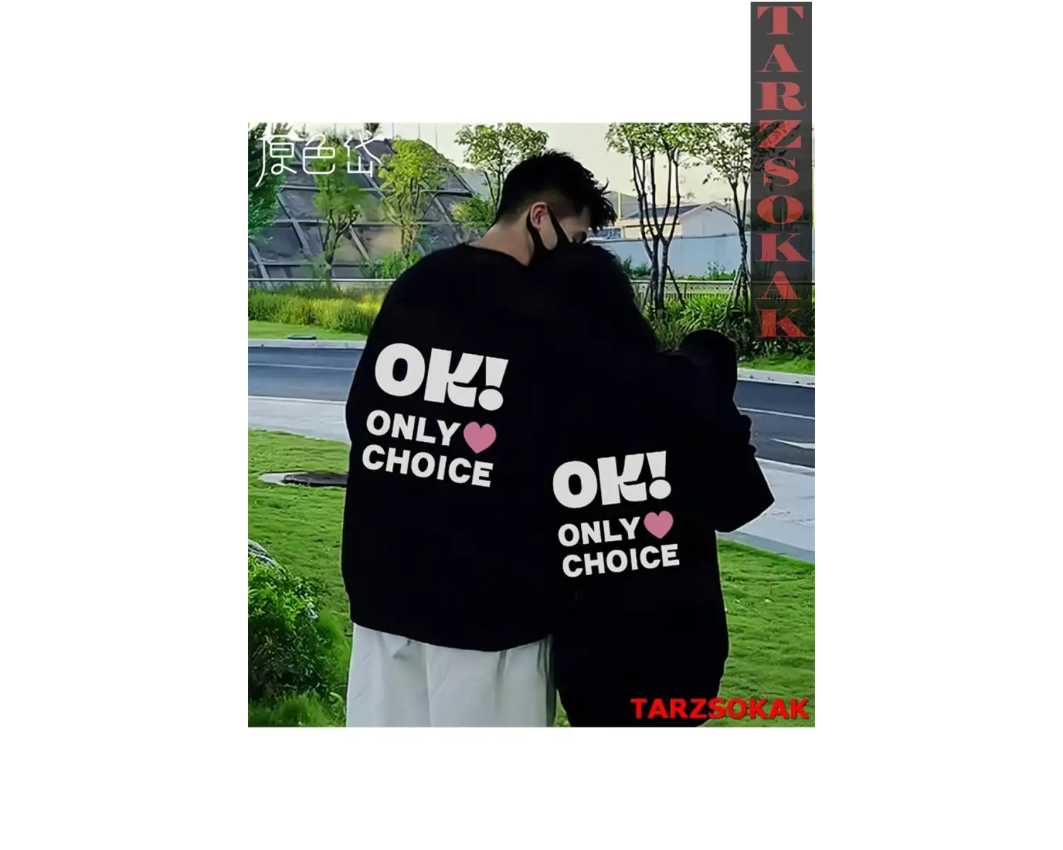 2 Li Harajuku Style Çift Sevgili Kombinleri Couple Clothing Yeni Sezon 2 Adet