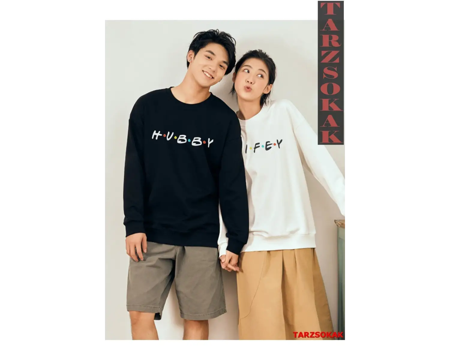 2 Li Harajuku Style Çift Sevgili Kombinleri Couple Clothing Yeni Sezon 2 Adet