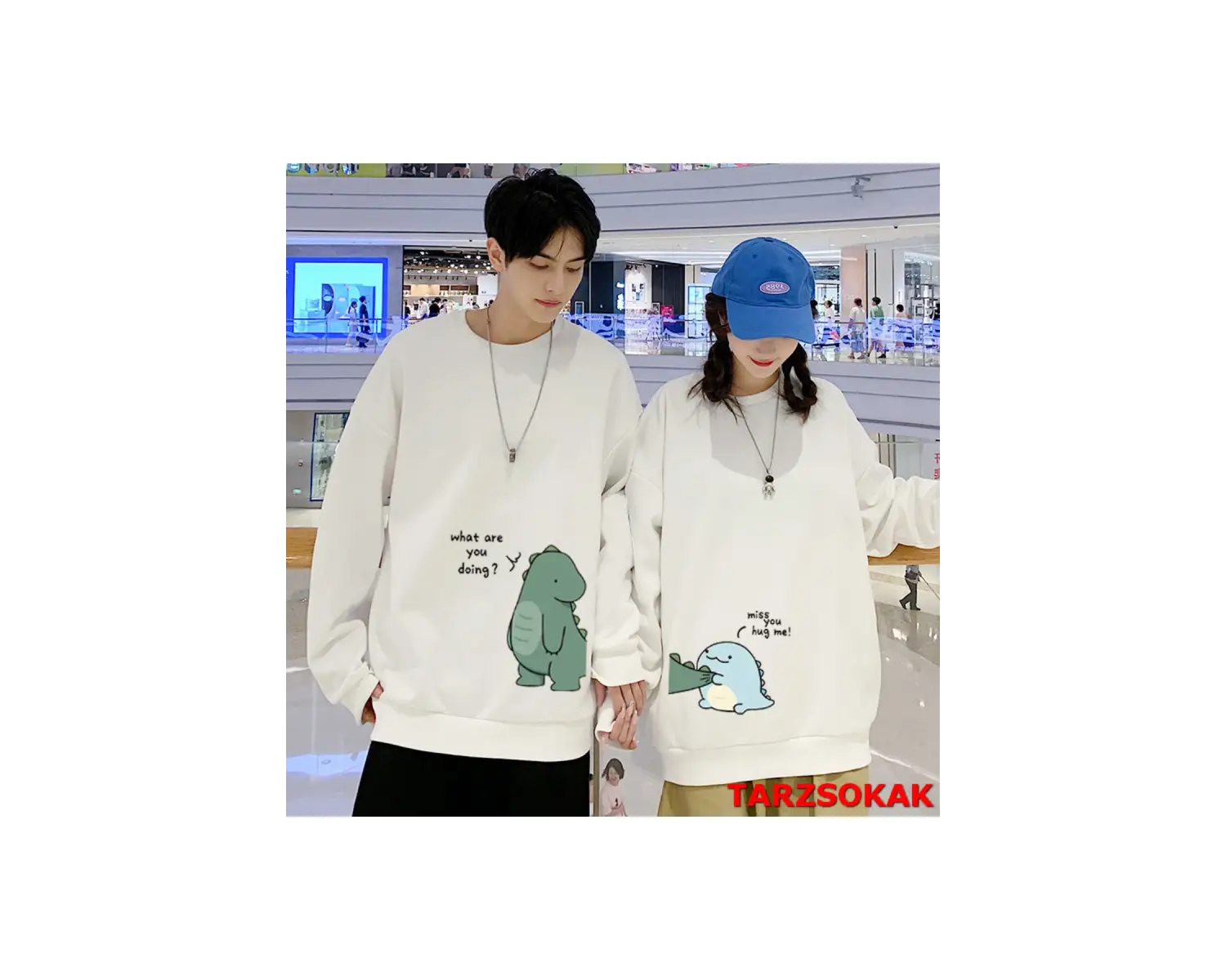 2 Li Harajuku Style Çift Sevgili Kombinleri Couple Clothing Yeni Sezon 2 Adet