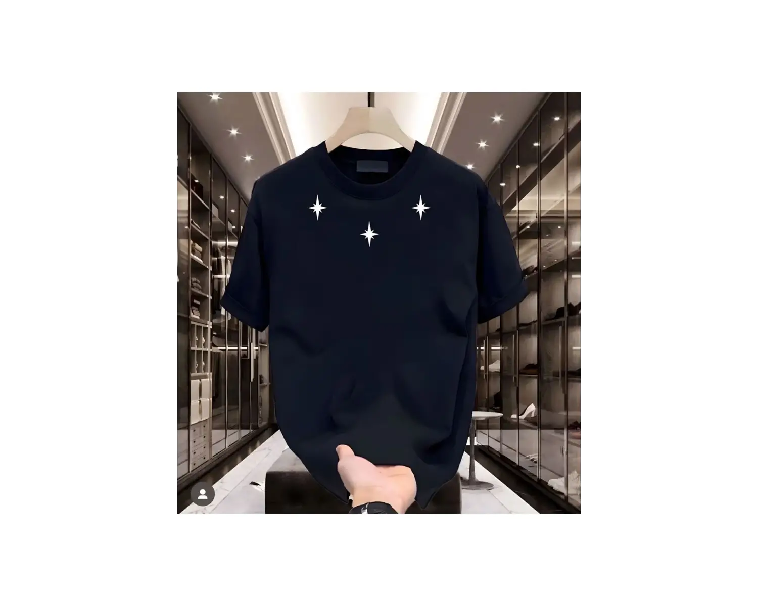 3 Yıldız Baskılı Beyaz