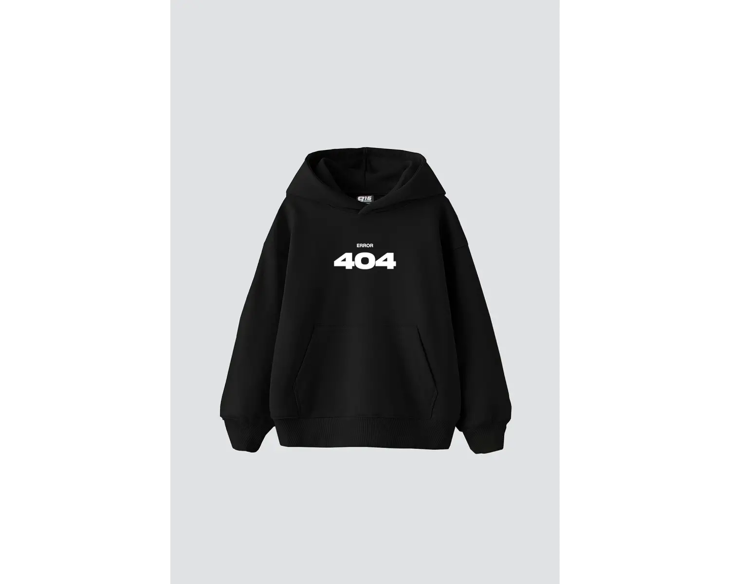 404 Error Baskılı Oversize Unisex Premium Beyaz