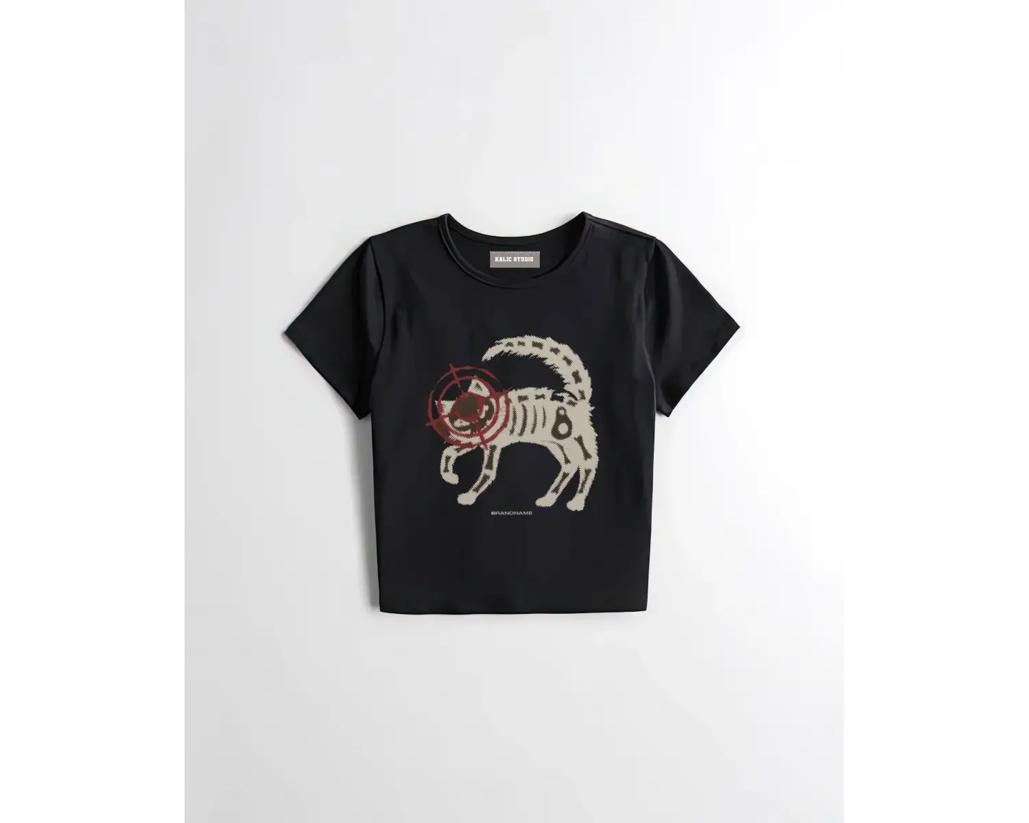 y2k vintage Cat baby tee