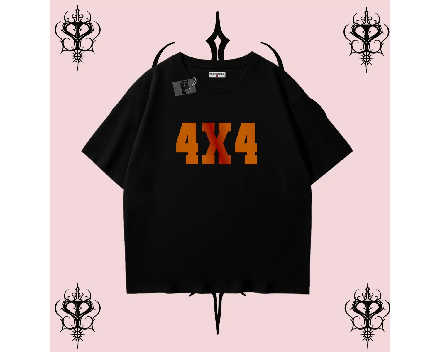 4X4 Şampiyonluk Tişört Oversize Beyaz | 12 Adam Hedef Avrupa Unisex