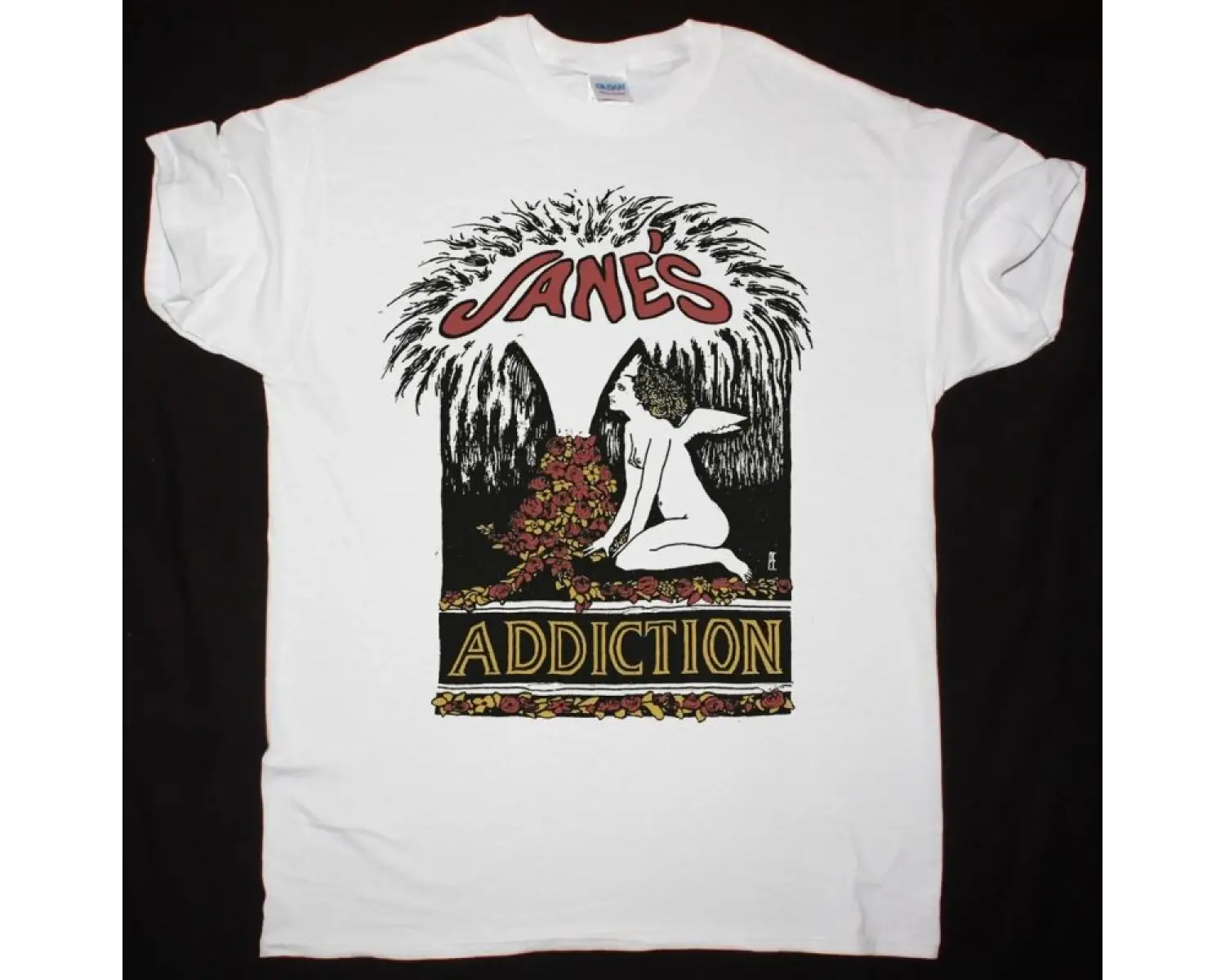 FALLING IN REVERSE LAMB TEE NEW BLACK T-SHIRТ ÖN VE ARAKA BASKILI