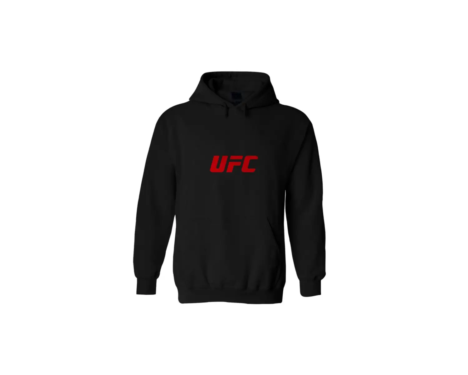 Unisex Siyah Hoodie Sweatshirt