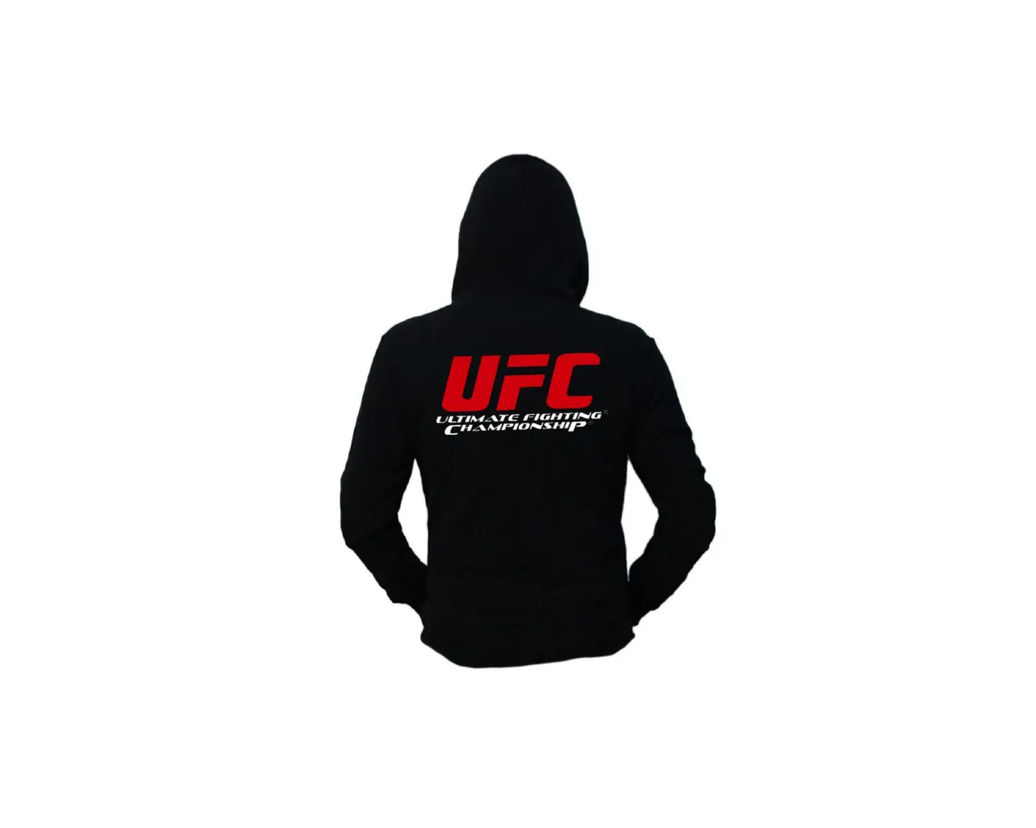 Unisex Siyah Hoodie Sweatshirt