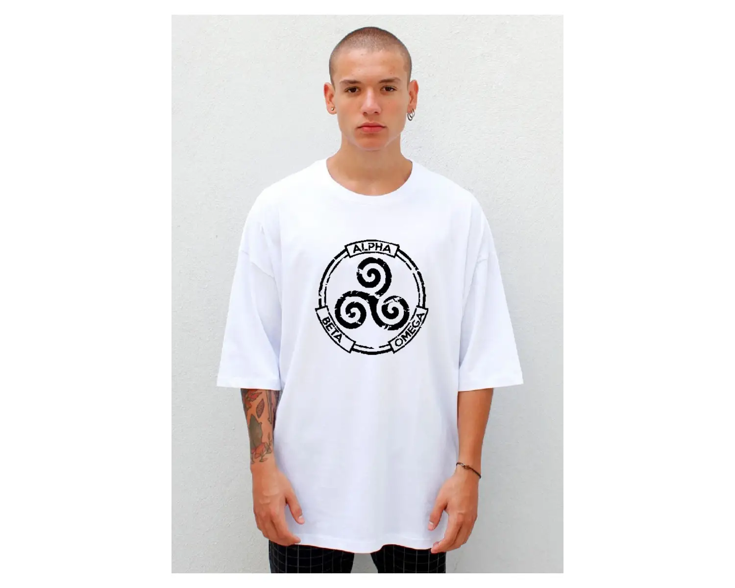 Teen Wolf Alpha Beta Omega Oversize Tişört