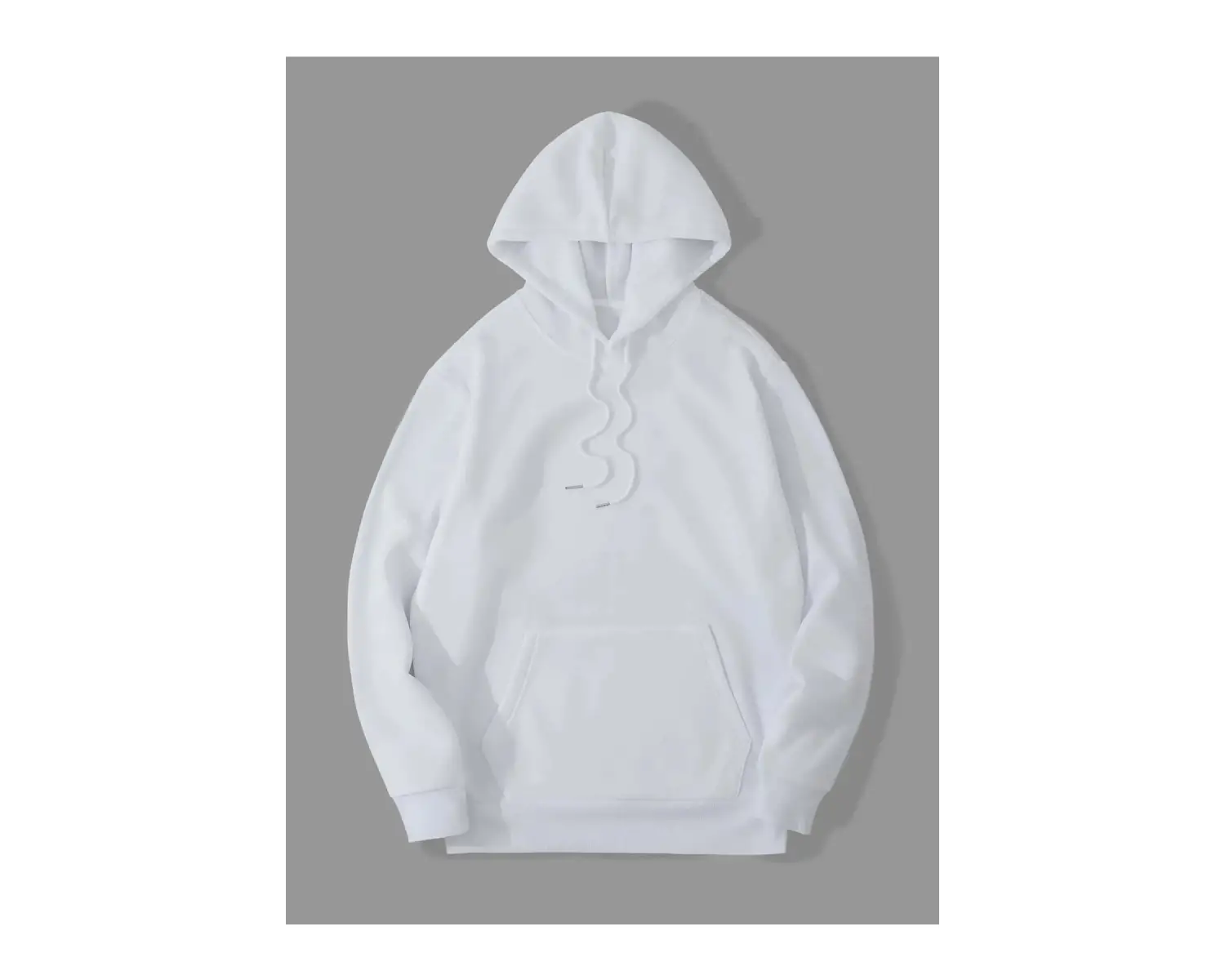 I Dont Care Beyaz Oversize Unisex Kapüşonlu Sweatshirt Hoodie