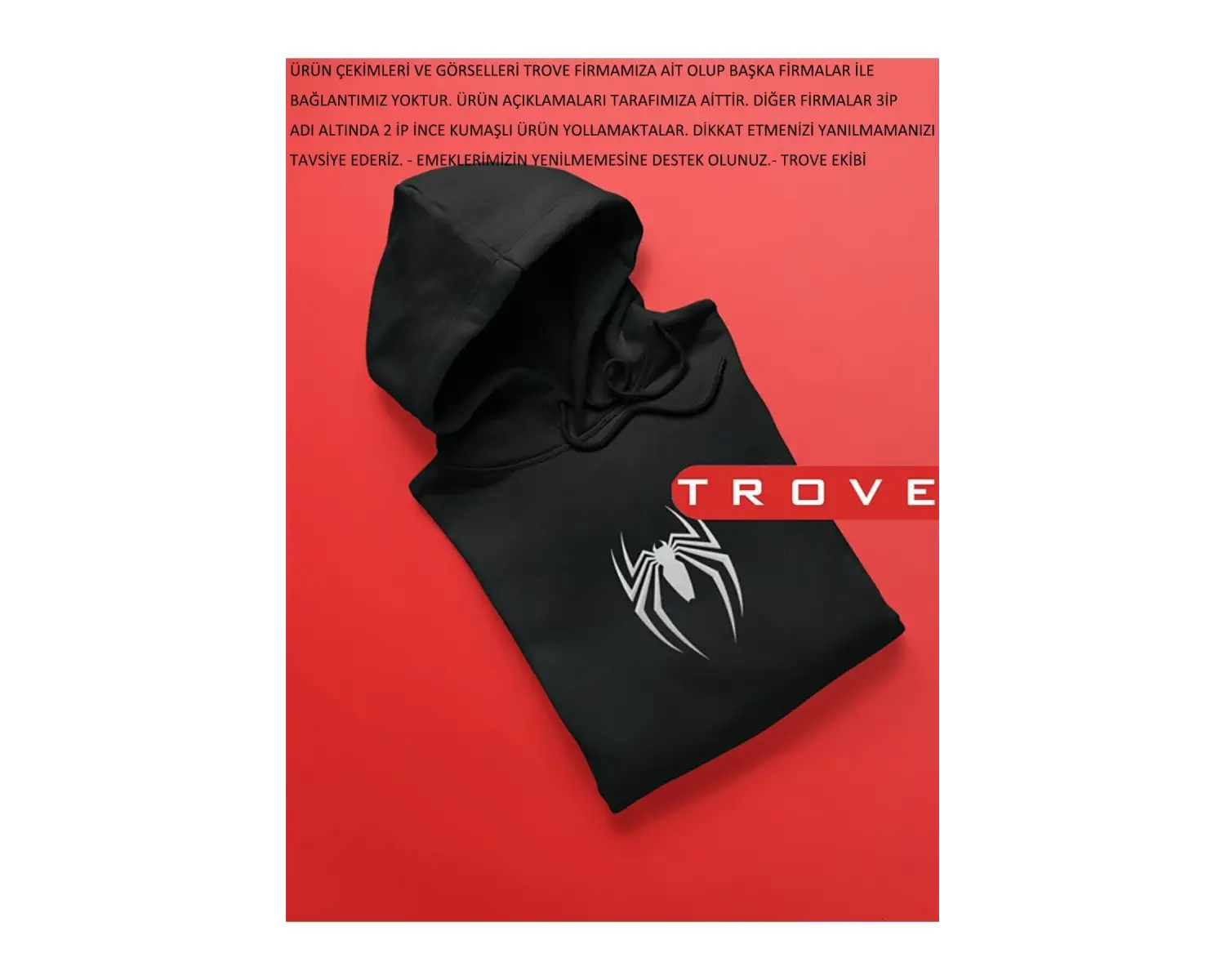 Unısex Kadın Erkek Örümcek Marvel Spıder Man 3 Iplik Şardonlu Hoodie % 100 Pamuk Tasarım Sweatshirt