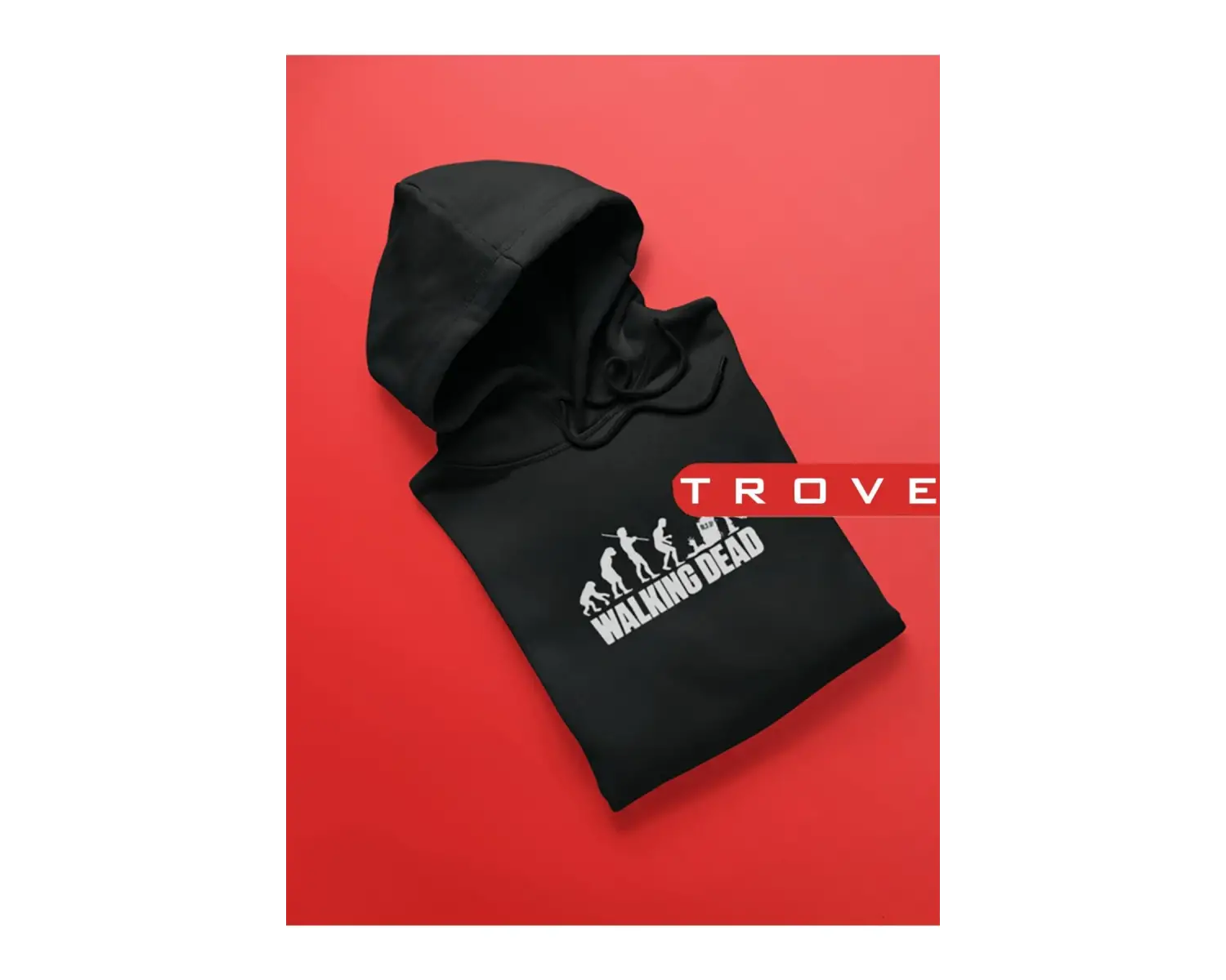 Unısex Kadın Erkek The Walkıng Dead Siyah Kapüşonlu Hoodie %100 Pamuk Tasarım Sweatshirt