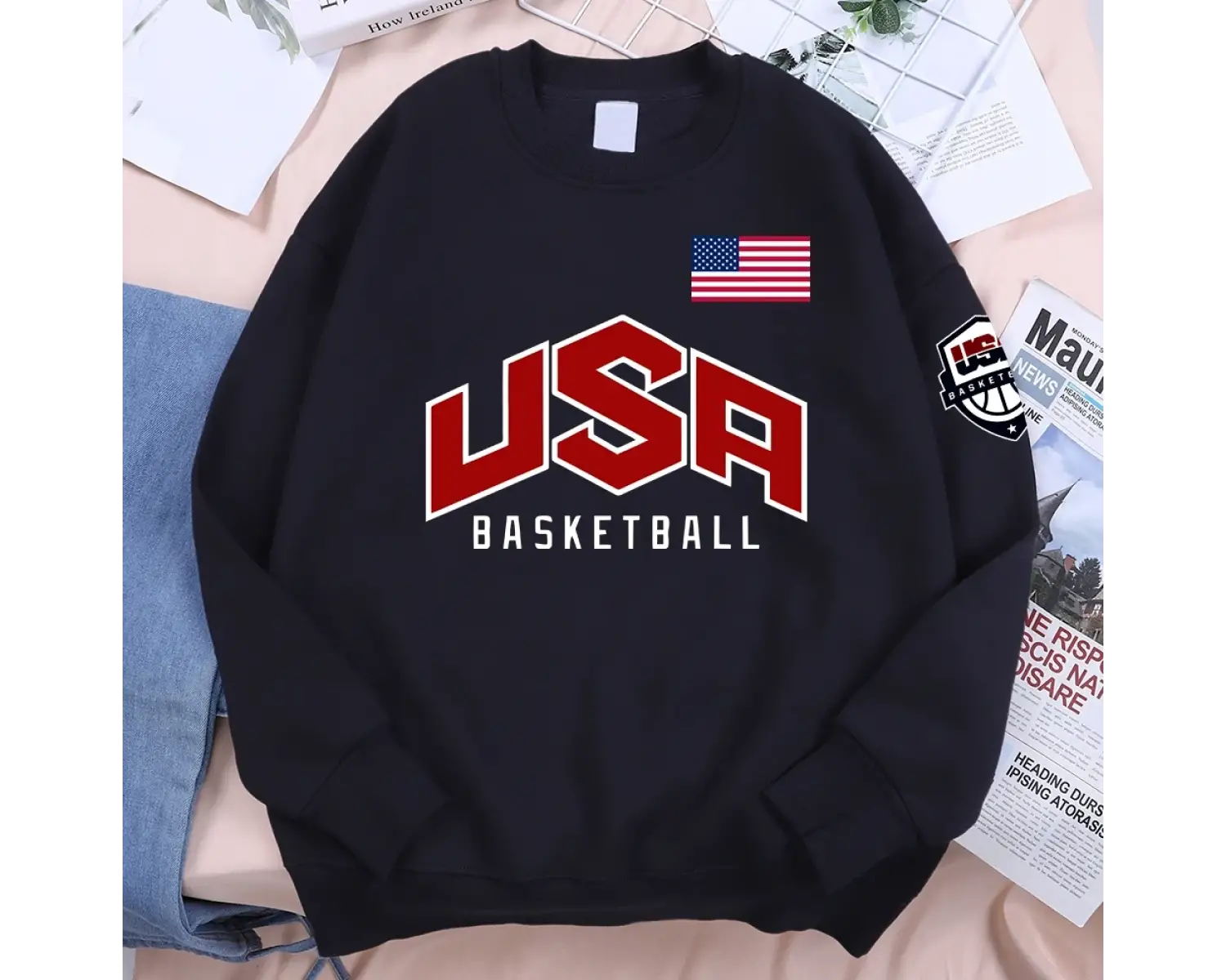 Abd Basketballer baskılı sokak rahat Hoody erkekler kadınlar Hip Hop boy giyim gevşek sıcak p