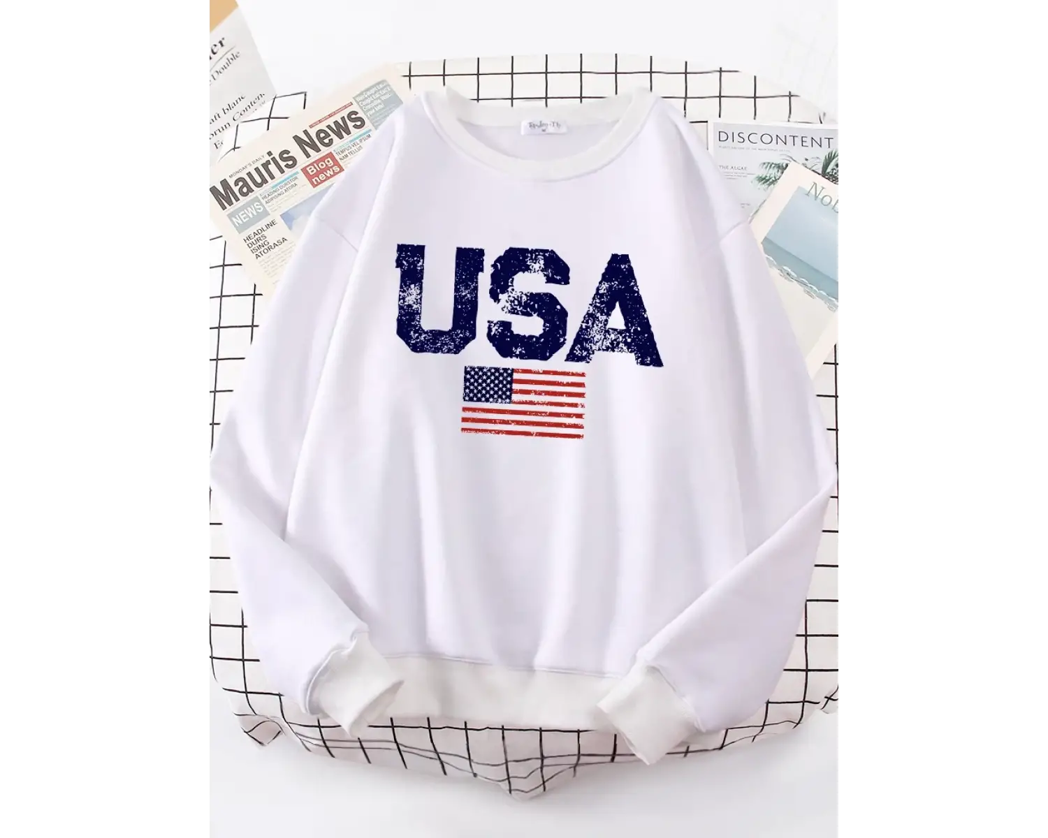 Abd mektuplar amerikan bayrağı yıldız ve çizgili kadınlar Hoody sokak boy Hoodies kişilik sıc
