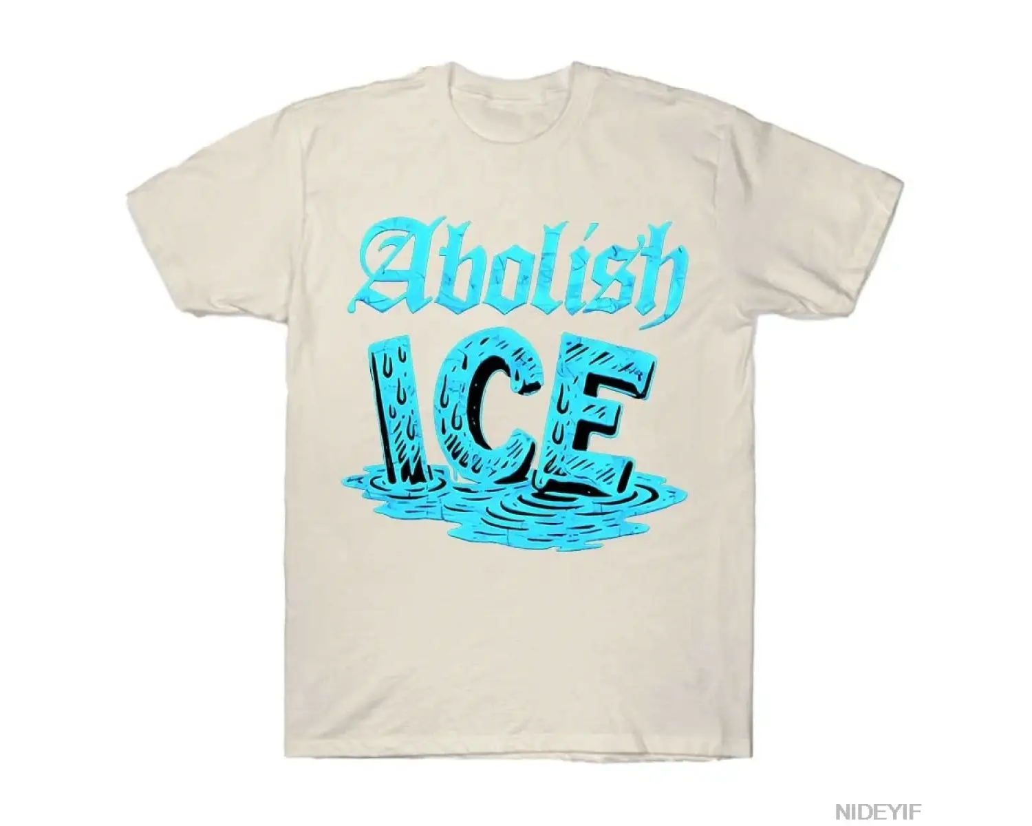 ABOLISH ICE T-shirt Erkekler Kadınlar Için % 100% Pamuklu T Shirt Kısa Kollu Üstler J112