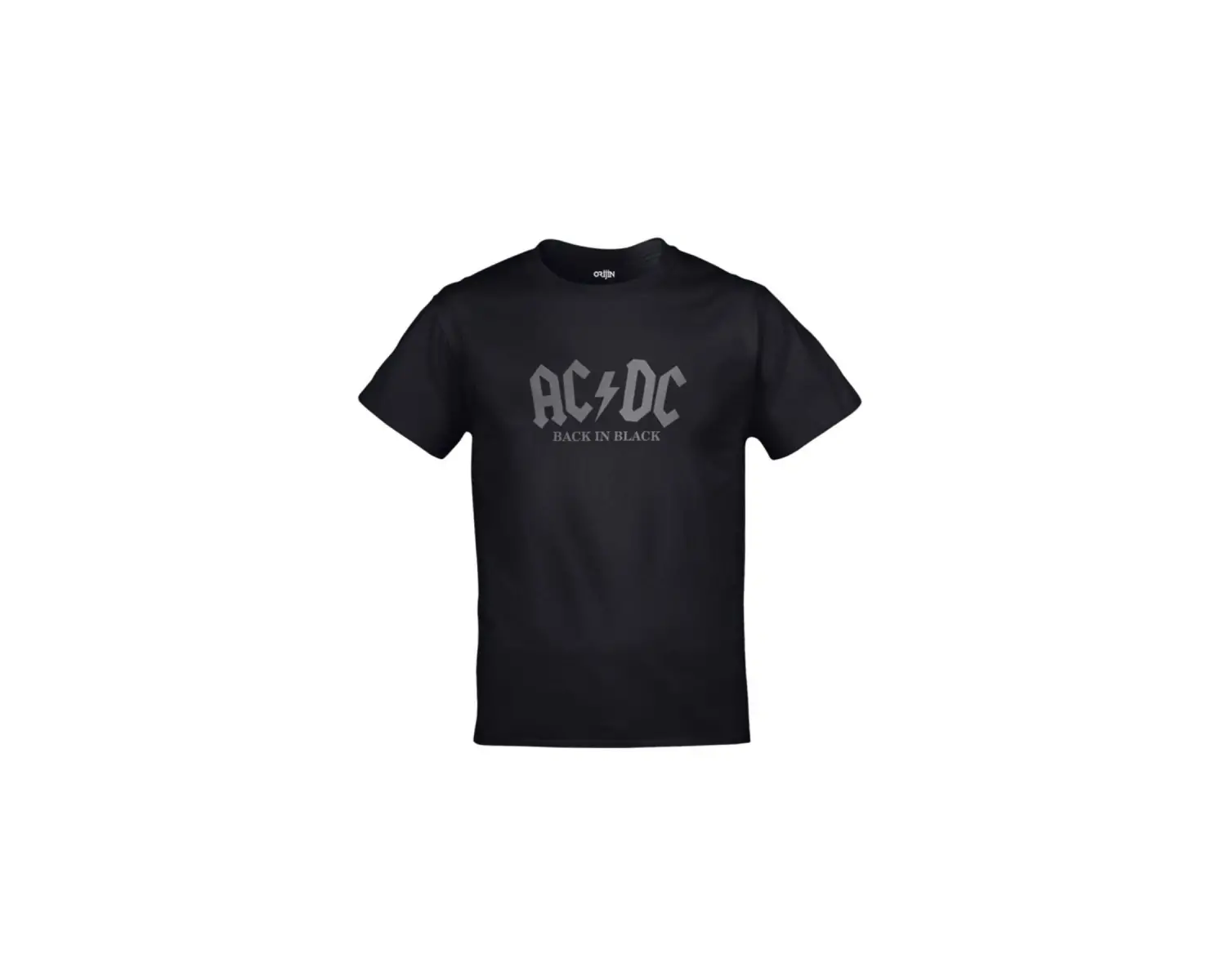 Ac Dc Back In Black Gri Baskılı Unisex Siyah
