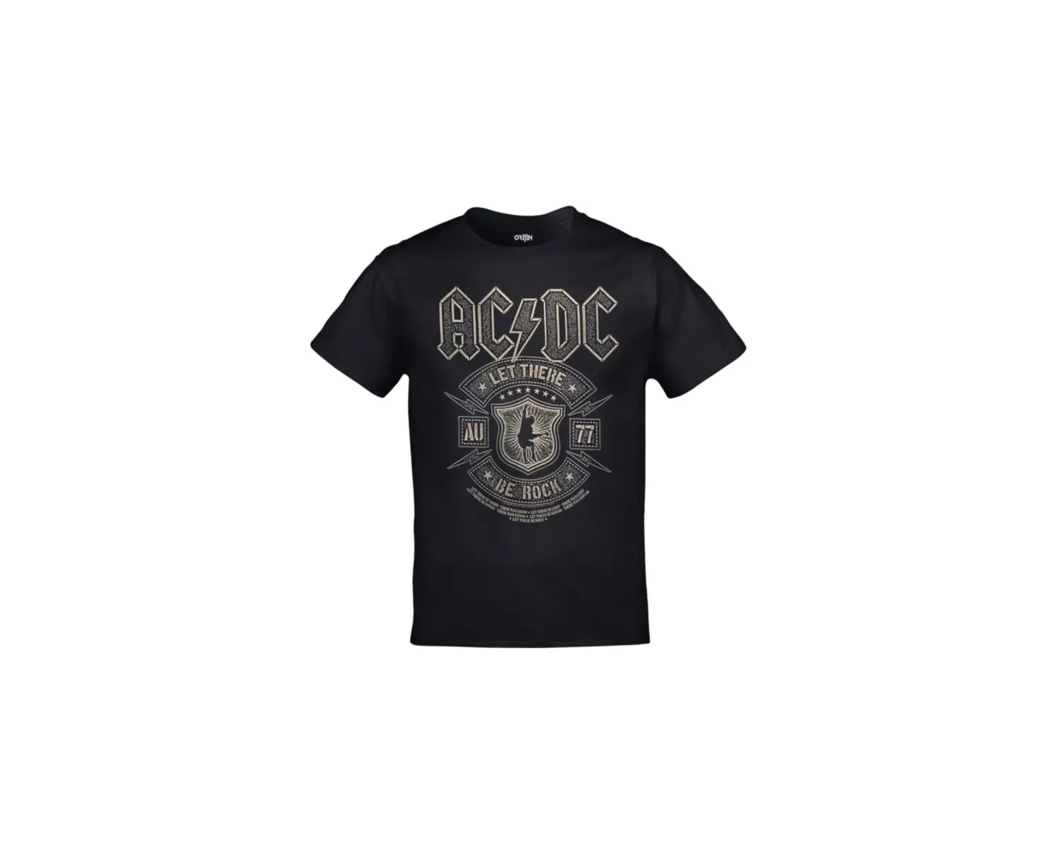 Ac Dc Let There Be Rock Baskılı Unisex Siyah