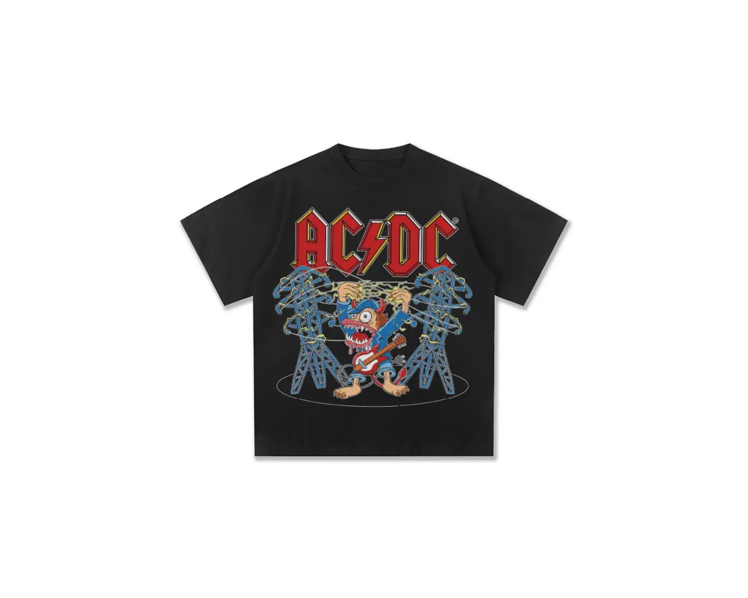 ACDC Bant Baskı Moda