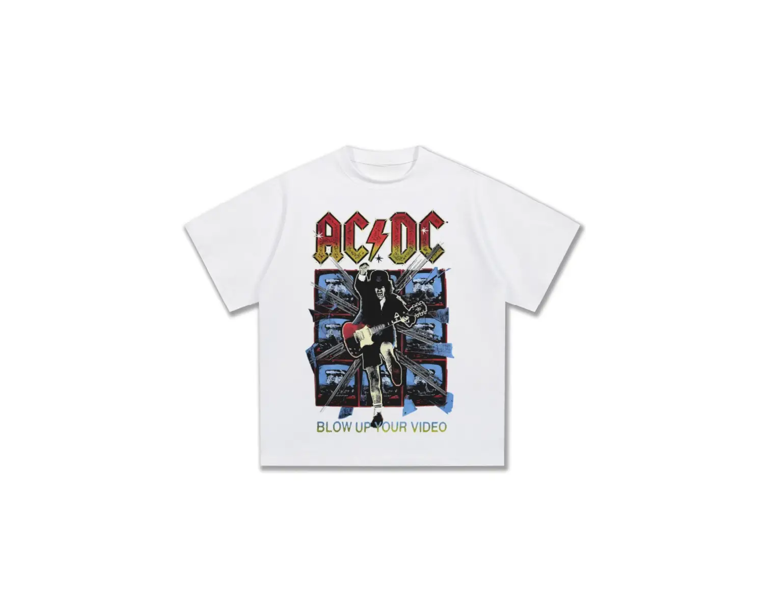 ACDC Bant Baskı Moda