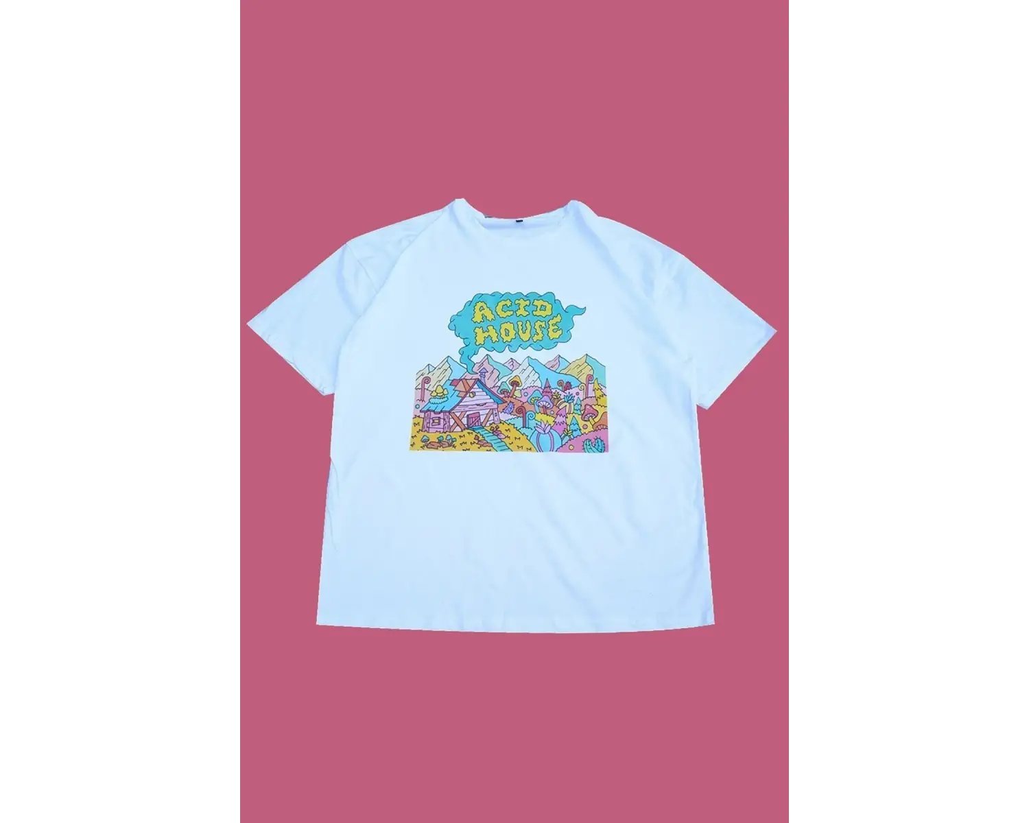 Acid House / Psychedelic Oversize Tişört